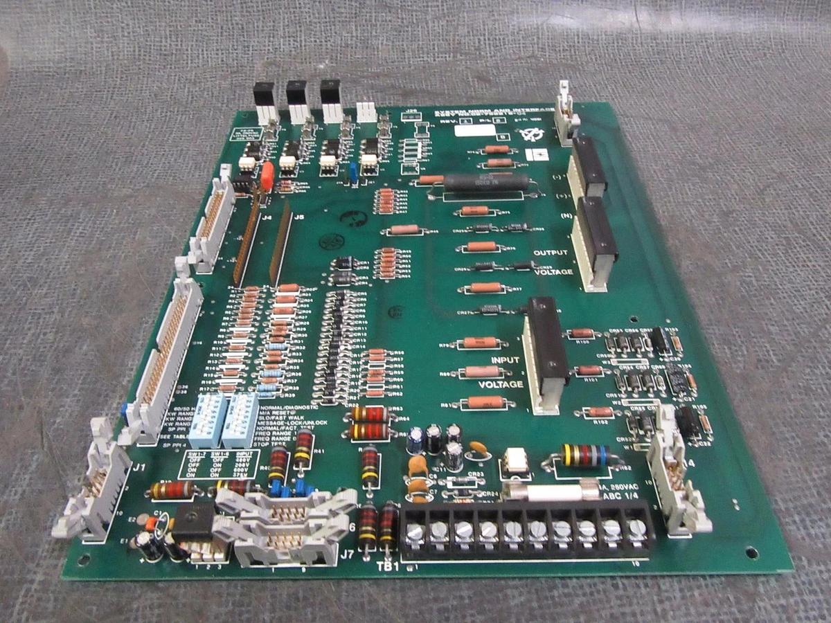 Used LIEBERT SYSTEM NORM & INTERFACE CIRCUIT BOARD MODEL: 02-792216-04 REV 1