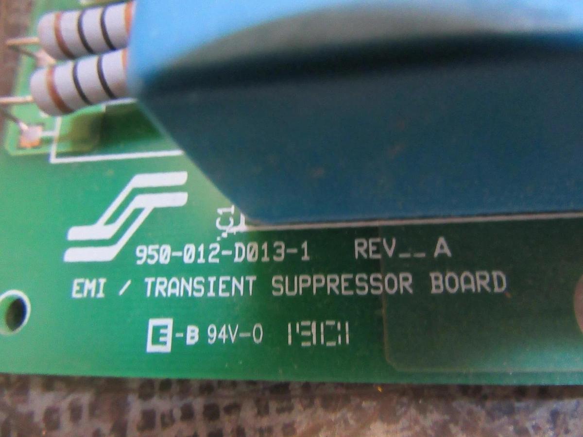 Used EMI TRANSIENT SUPPRESSOR BOARD 950-012-D013-1 REV A / 950-016-A013-1 REV A