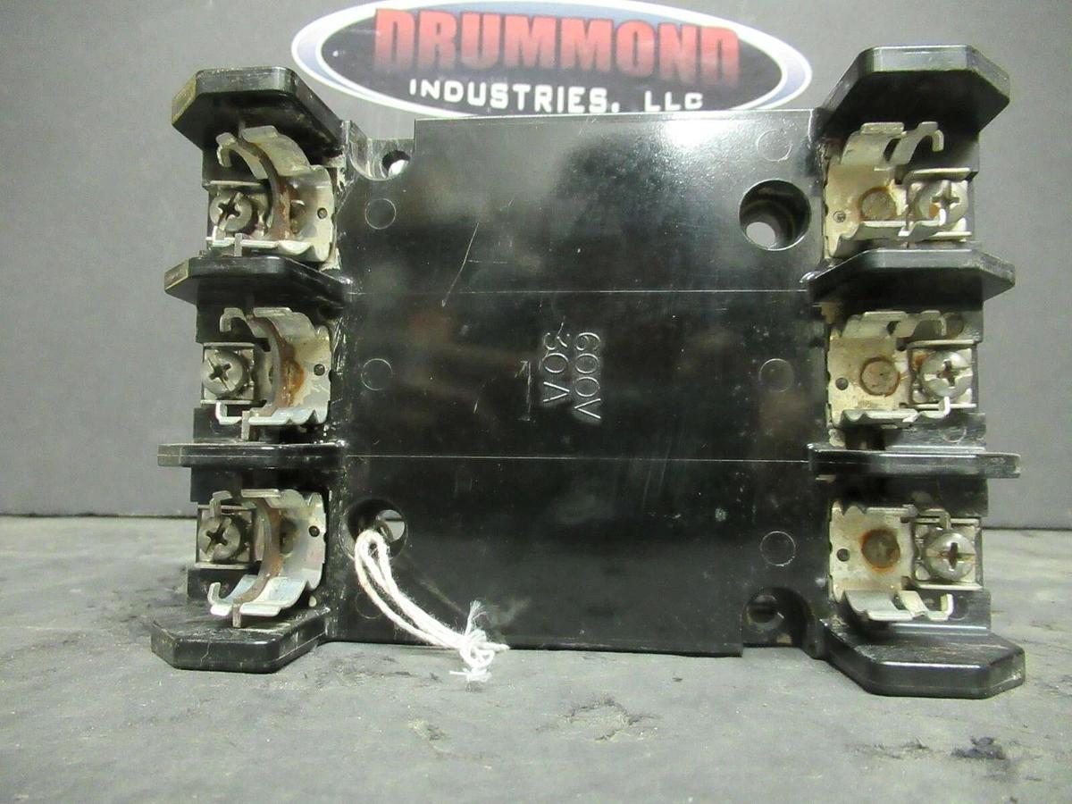Used MARATHON FUSE HOLDER R6R30A3SP FOR 30 AMP 600 V FUSES **WARRANTY**