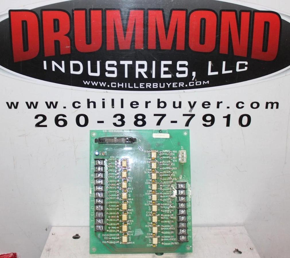 Used YORK HVAC CHILLER LOGIC INTERFACE CIRCUIT BOARD 031-00935D000 REV. A *WARRANTY*