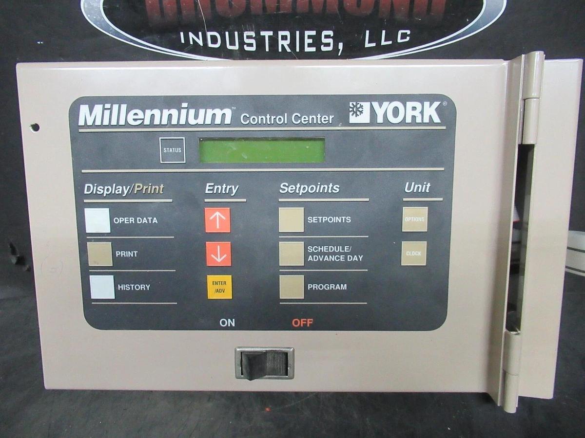 Used YORK MILLENIUM CONTROL CENTER DISPLAY AND INTERFACE 371-02742-101 **WARRANTY**