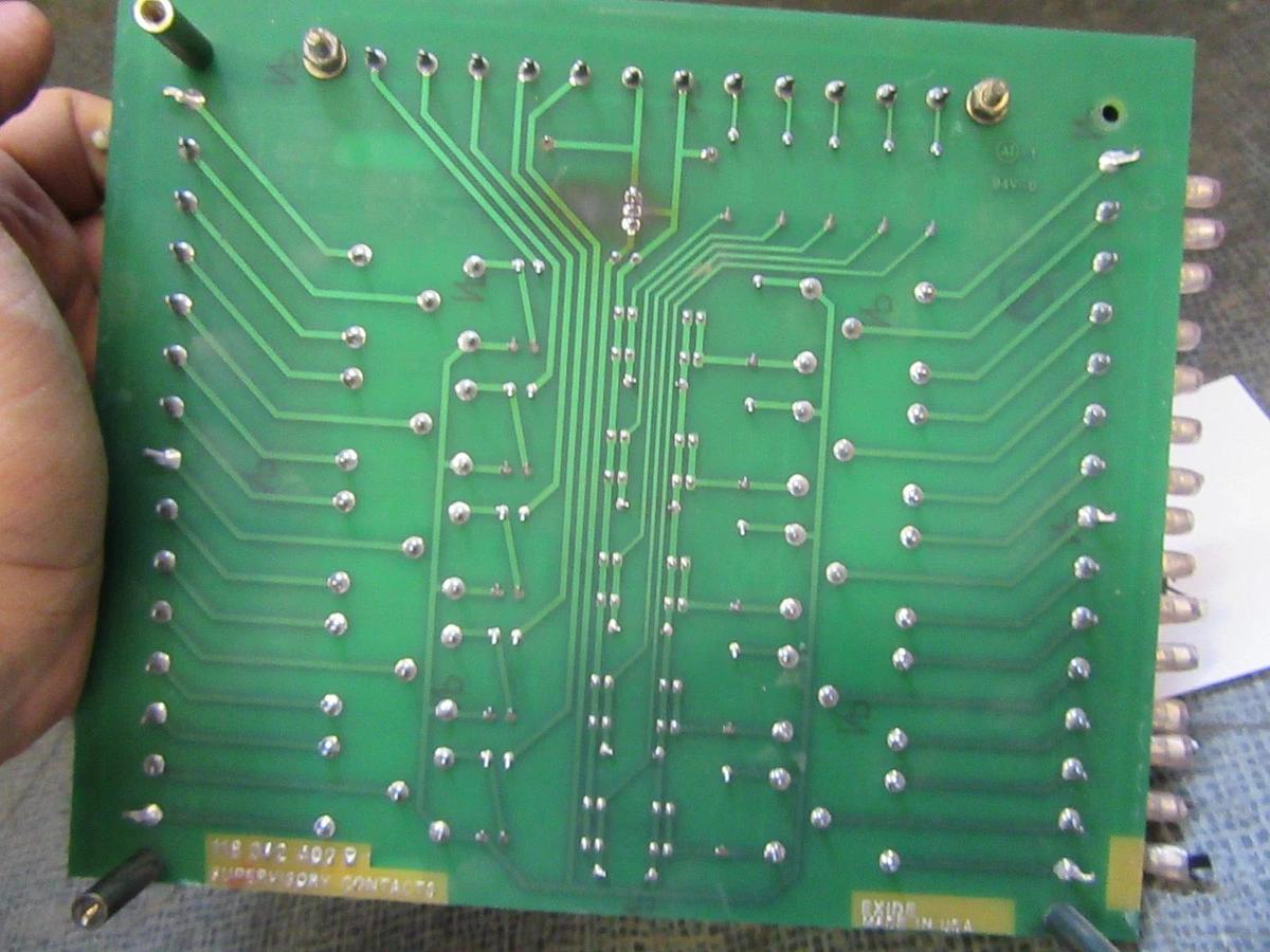 Used EXIDE SUPERVISORY CONTACTS RELAY BOARD 118302402 REV B 101250674 R1