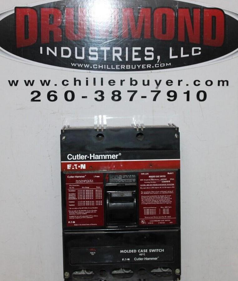 Used CUTLER HAMMER MOLDED CASE SWITCH LS36040YE 400 AMP 600 VAC 3-POLE *WARRANTY*