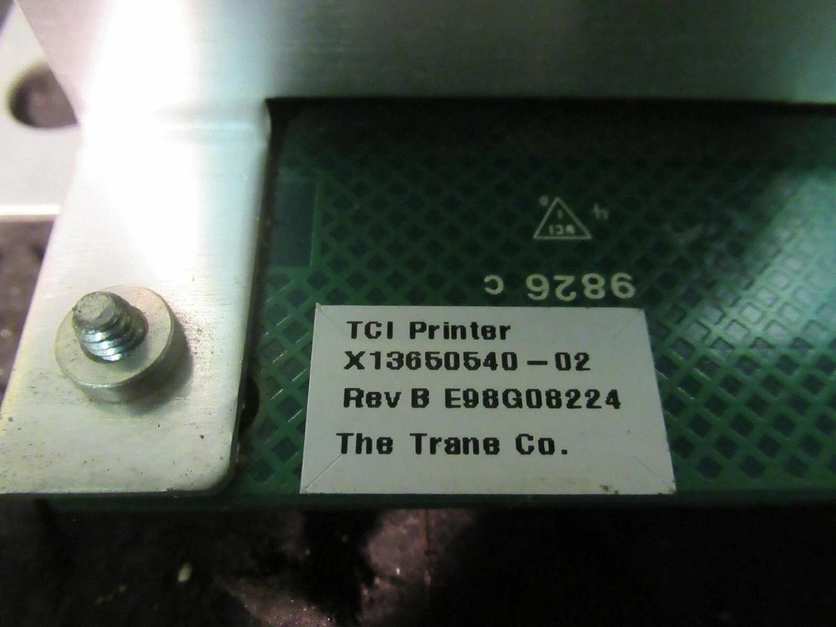 Used TRANE CHILLER TCI PRINTER FUNCTION CONTROL MODULE X13650540-02 REV B *WARRANTY*