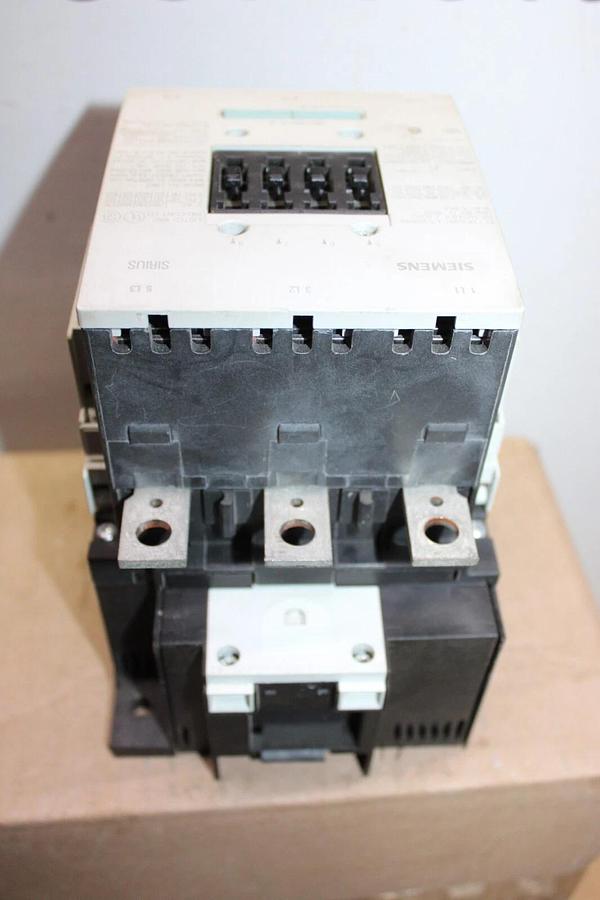 Used SIEMENS CONTACTOR 3RT1055-6...6 600 VAC 195 AMP 3-PHASE 150 HP COIL: 120 VAC