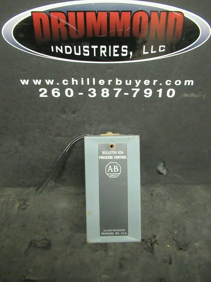 Used ALLEN BRADLEY PRESSURE CONTROL SWITCH BULLETIN 836