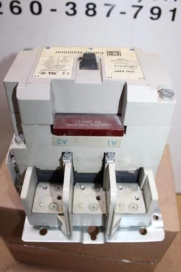 Used 200 AMP CUTLER HAMMER CONTACTOR C825KN10 600 VAC 3 PHASE COIL: 120V **WARRANTY**