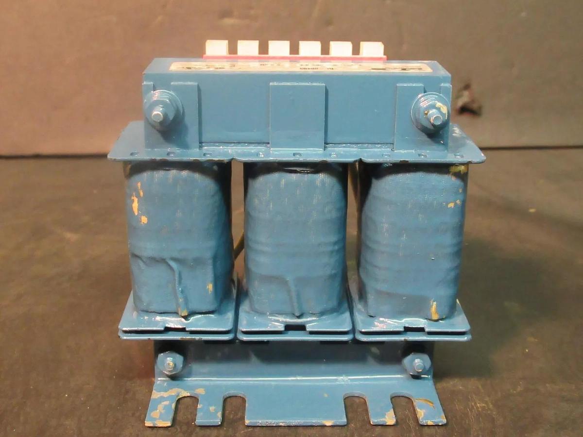 Used MTE CORPORATION 3 PH REACTOR CAT# RL-00403 P/N: 180-36 9.0 mH 6 AMP 600 V MAX