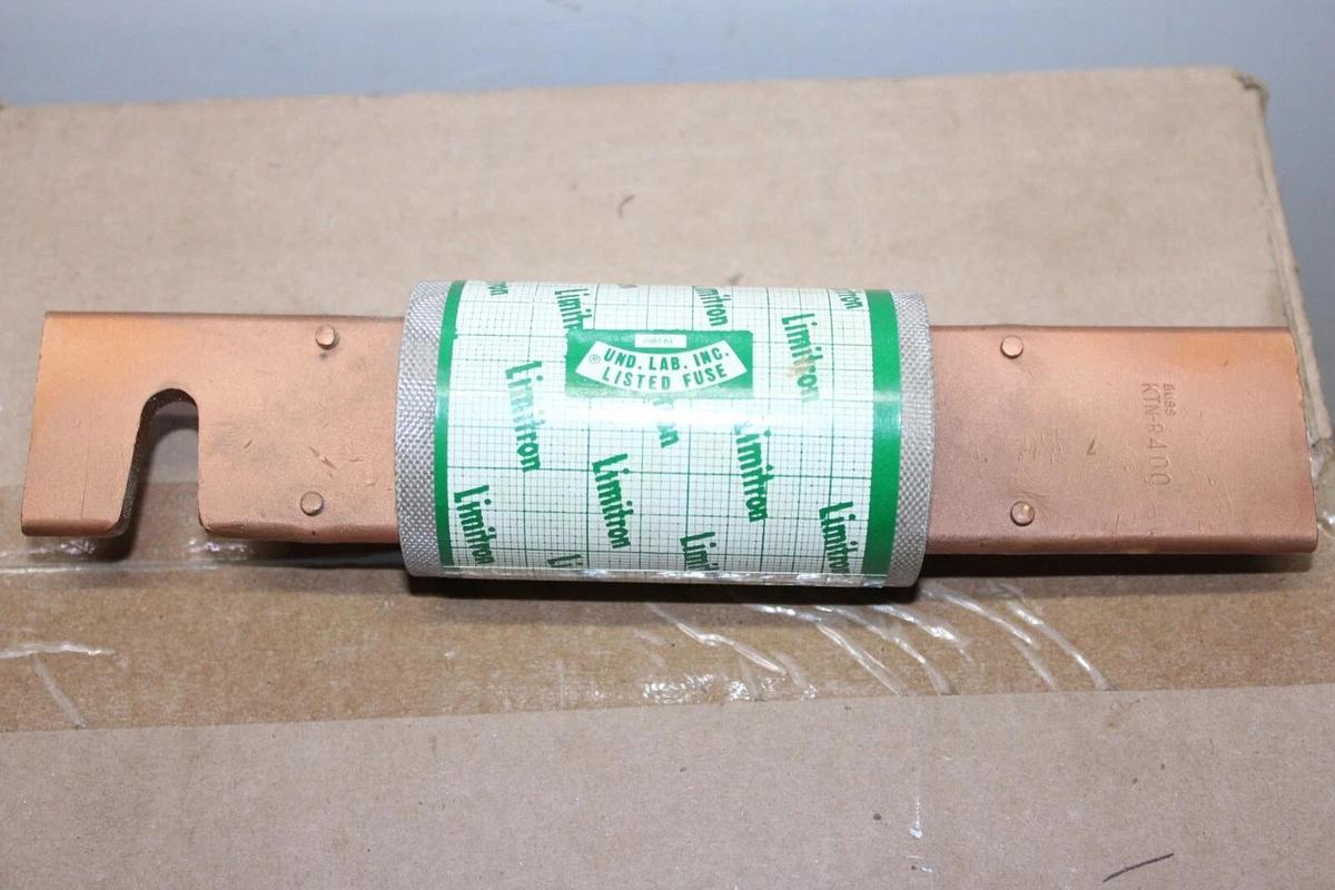NEW SURPLUS BUSSMANN FAST-ACTING LIMITRON FUSE KTN-R-400 400A 250 VAC LOT OF 3
