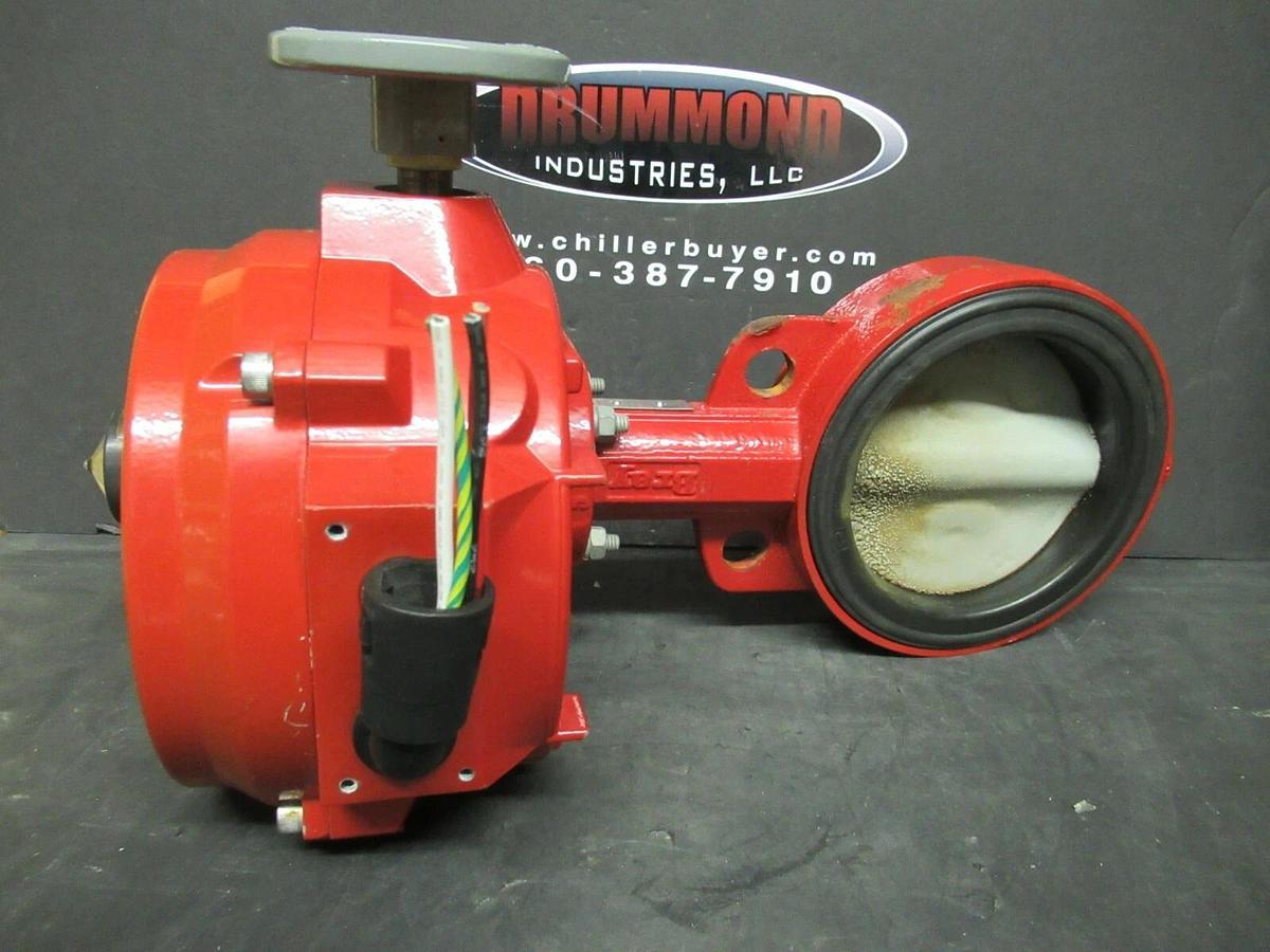 Used BRAY 5" BUTTERFLY VALVE S30H5 JOHNSON CONTROLS ACTUATOR JCI-022-13035-000