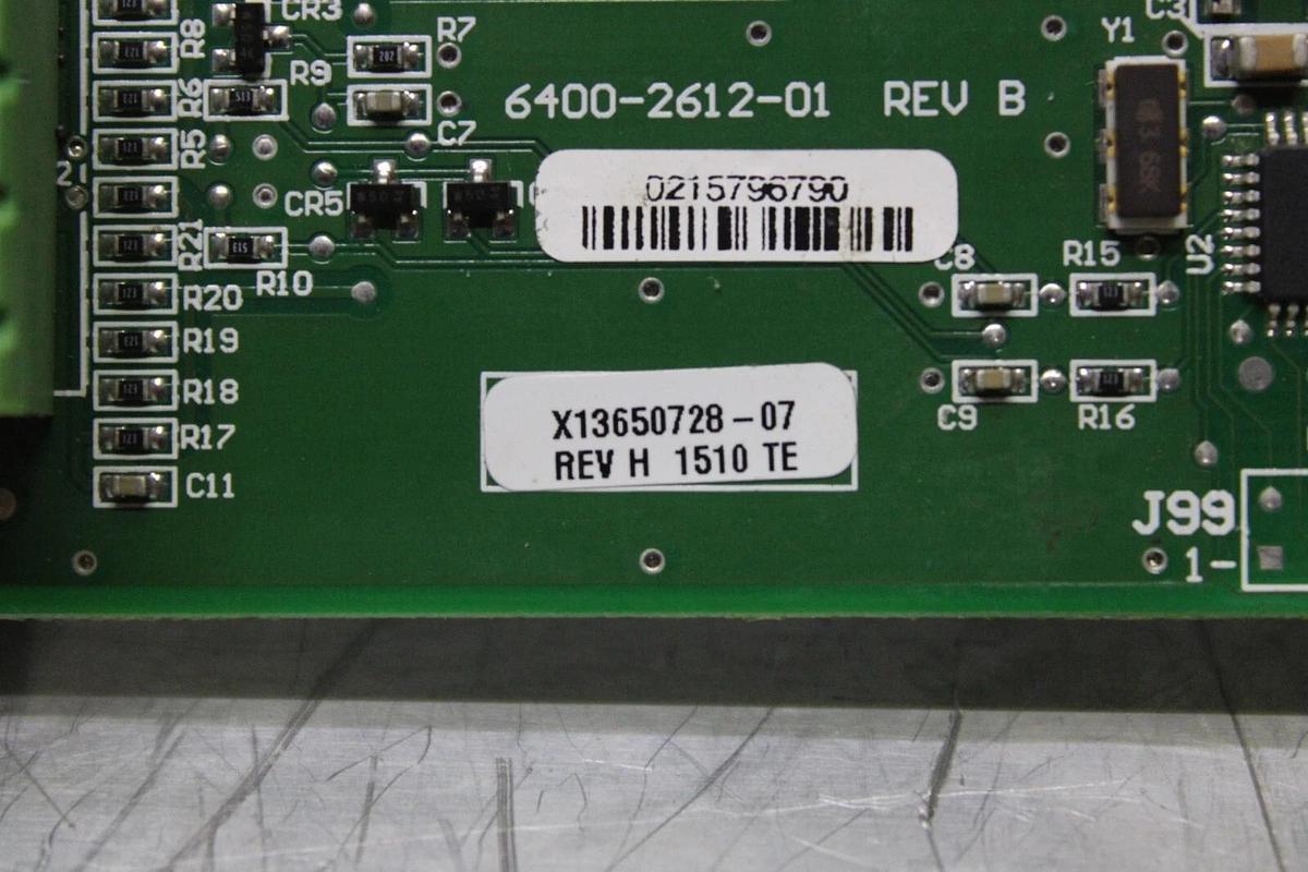 Used TRANE DUAL BINARY INPUT CIRCUIT BOARD 6400-2612-01 REV. B X13650728-07 REV. H