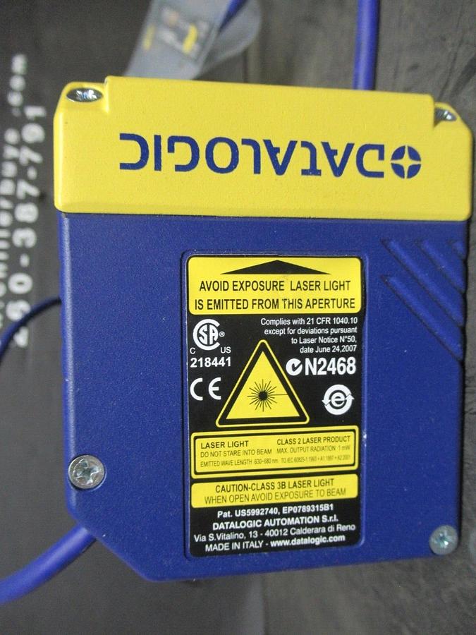 Used DATALOGIC LASER BARCODE SCANNER DS2100N-2204 10-30 VDC 0.5-0.17 AMP **WARRANTY**