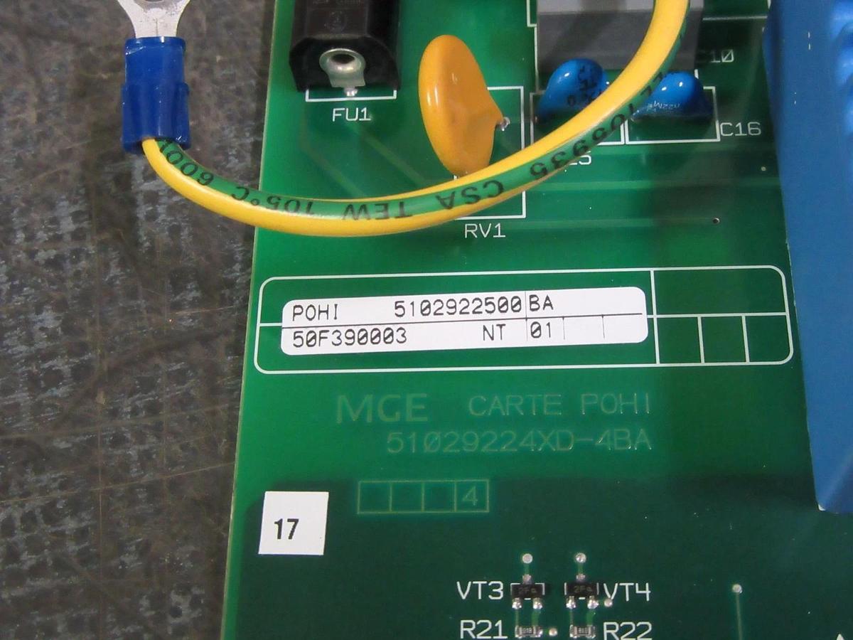 Used MGE UPS MULTISLOT REPLACEMENT CIRCUIT BOARD FOR # 5102938400 MODEL: 5102922500