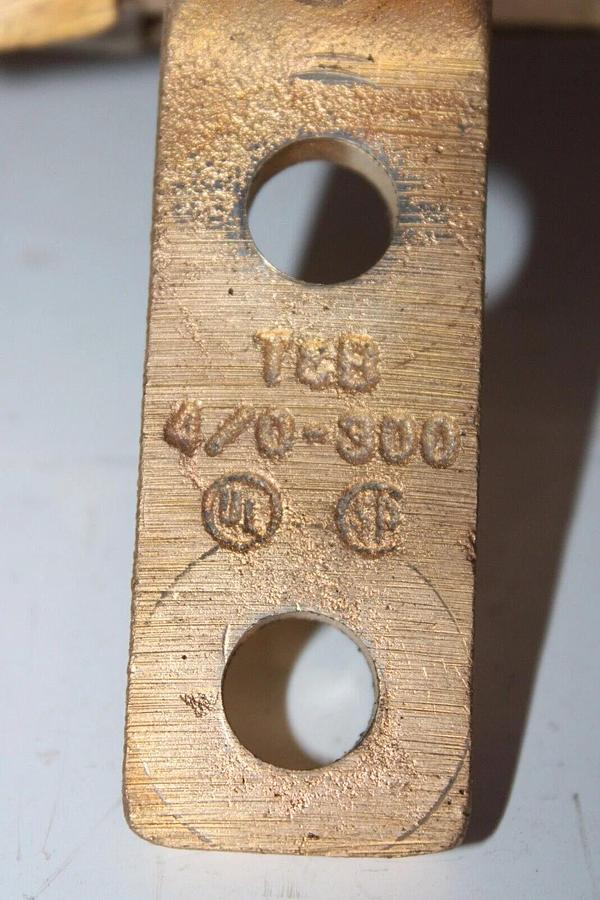 Used LOT OF 3 T&B COPPER TERMINAL LUG 4/0-300 MCM WIRE **WARRANTY**