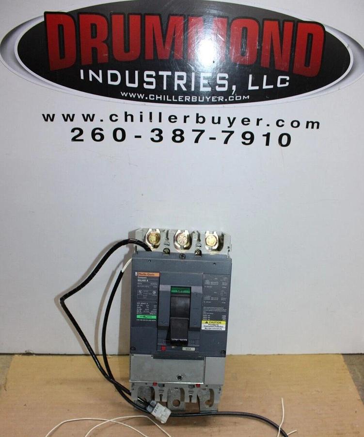 Used MERLIN GERIN COMPACT MOLDED CASE SWITCH NSJ400 400 AMP 690 VOLT 3-POLE