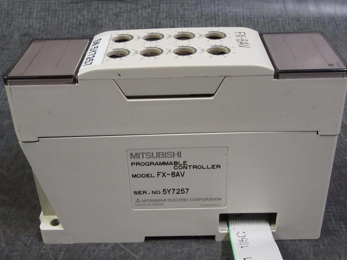 Used MITSUBISHI PROGRAMMABLE CONTROLLER  MODEL: FX-8AV **WARRANTY INCLUDED**