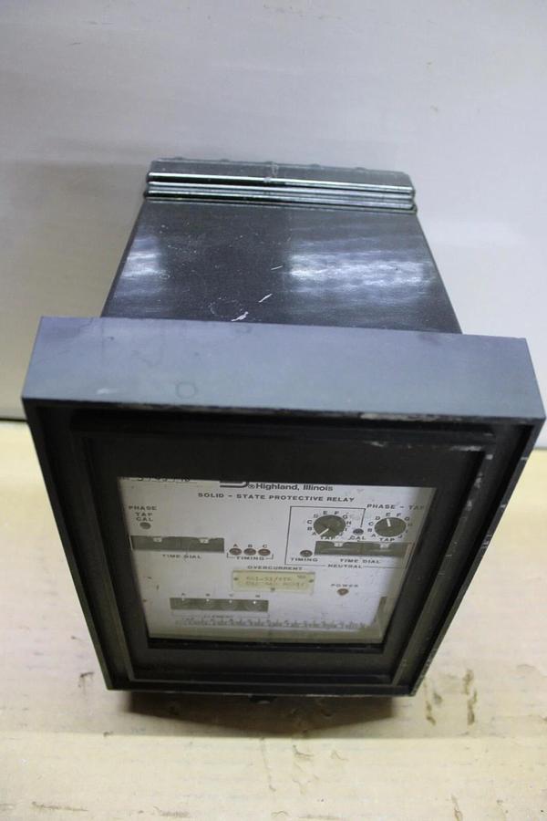 Used BASLER ELECTRIC OVERCURRENT SOLID STATE PROTECTIVE RELAY BE1-51/27R