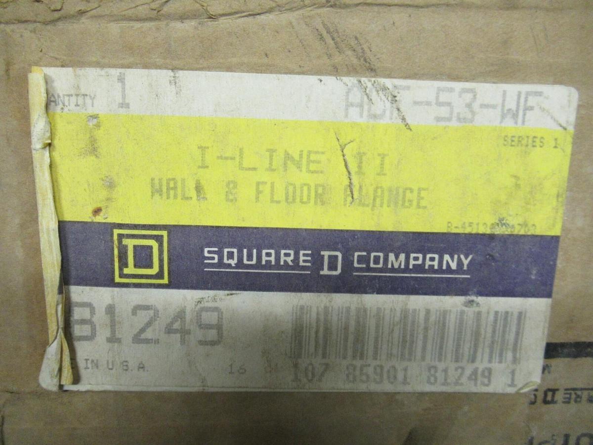 SQUARE D BUSWAY WALL AND FLOOR FLANGE ACF53WF I-LINE II 81249 BRACKET 1200 AMP