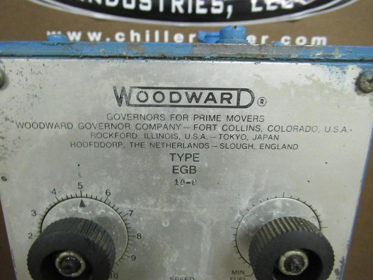 Used WOODWARD EGB SPEED GOVERNOR 10-C 10 FT/LB DESIGNATION 8240-111 RPM 600 - 1184