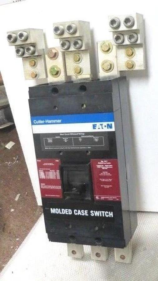 Used CUTLER HAMMER MOLDED CASE SWITCH NS36120YA 1200 AMP 600 VAC 3-POLE NS-Y