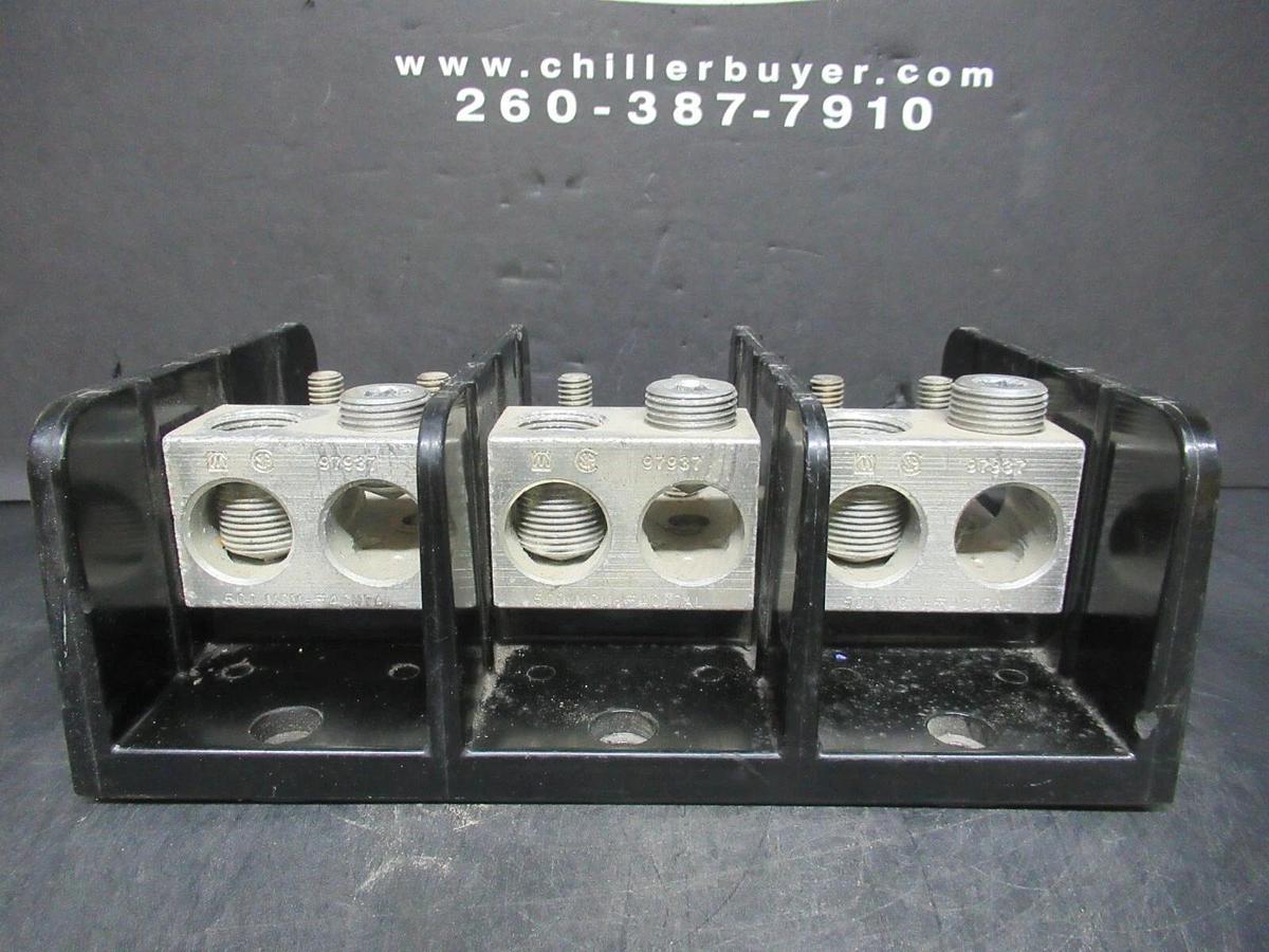 Used MARATHON DISTRIBUTION BLOCK 1453599 600 VOLT 760 AMP 3 POLE *WARRANTY INCLUDED*