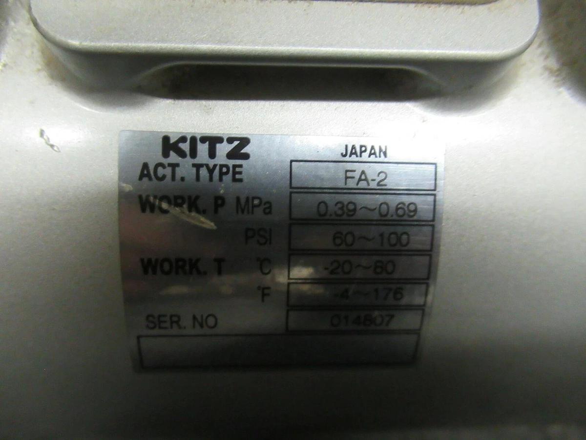 Used KITZ PNEUMATIC VALVE ACTUATOR FA-2 60-100 PSI **WARRANTY INCLUDED**