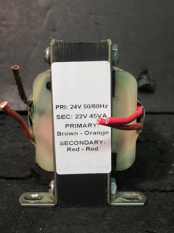 Used 0.045 KVA (45 VA) EMERSON 245619 180792P1 CONTROL TRANSFORMER 24 V TO 22 V