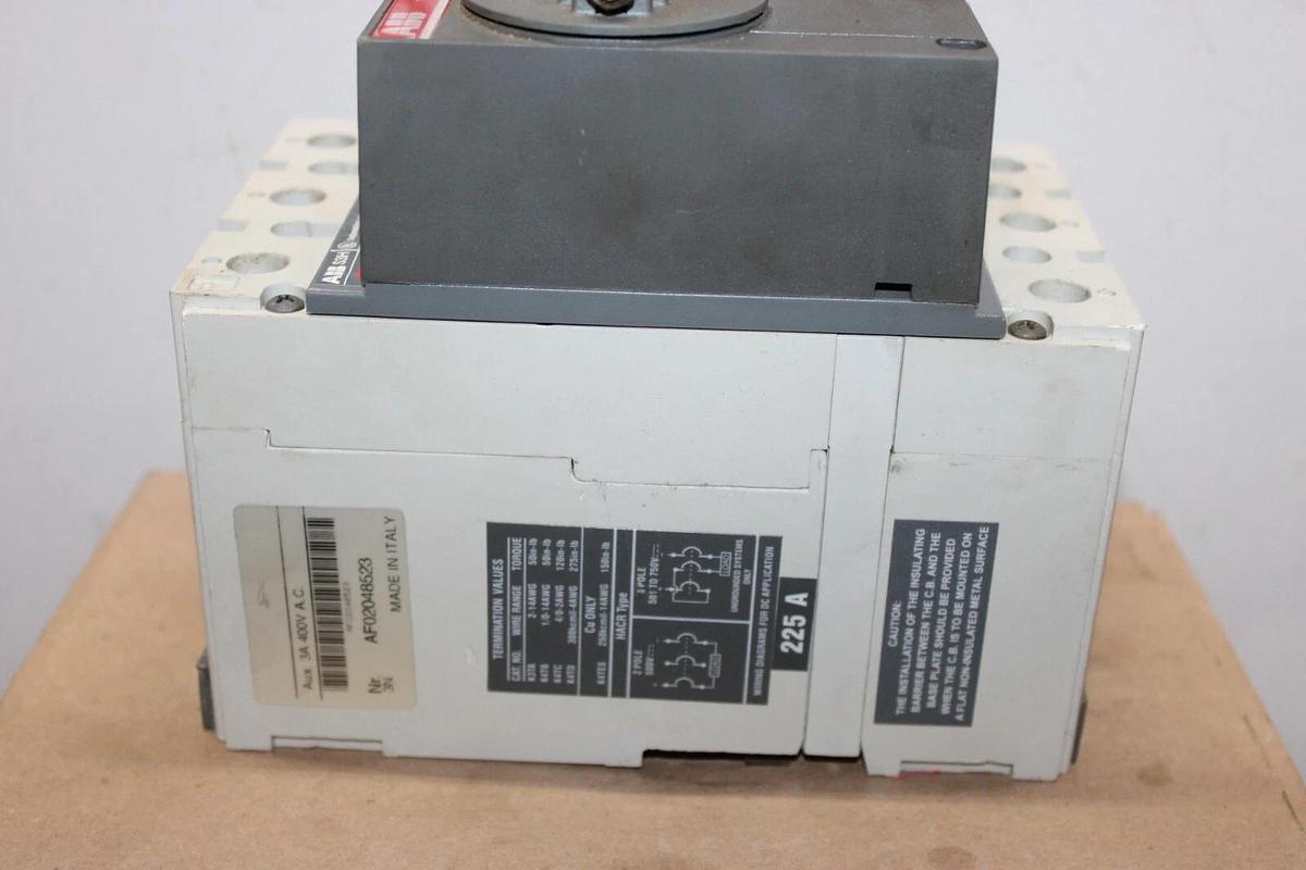 Used ABB MOLDED CASE SWITCH SACE S3 S3H 225 AMP 3-POLE 480 VOLT *WARRANTY*