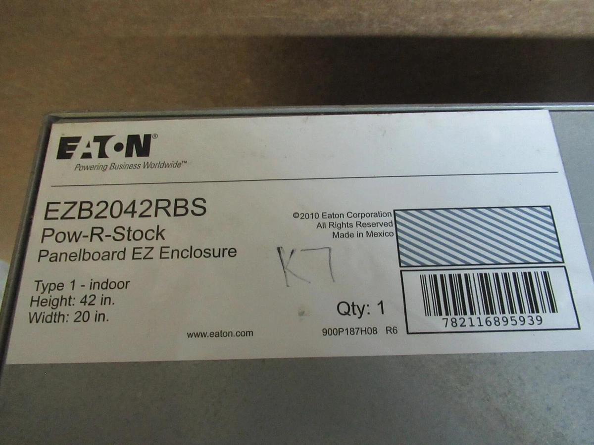 Used EATON POW-R-STOCK SERVICE PANEL EZB2042RBS PRL2A 208/120 VOLT 225 AMP 42-CIRCUIT