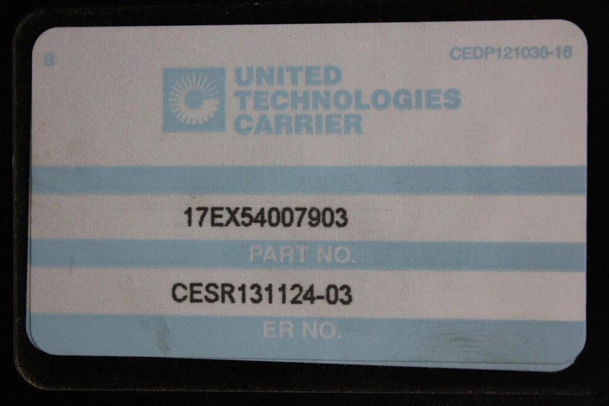 Used CARRIER PLC MODULE 17EX54007903 CESR131124-03 CEDP121036-16 **WARRANTY**