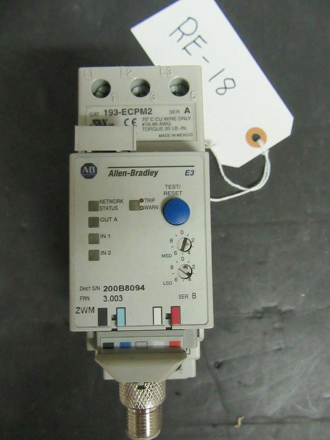 Used ALLEN BRADLEY SOLID STATE RELAY OVERLOAD 592-EC1CC SER. B 5-25 AMP **WARRANTY!**