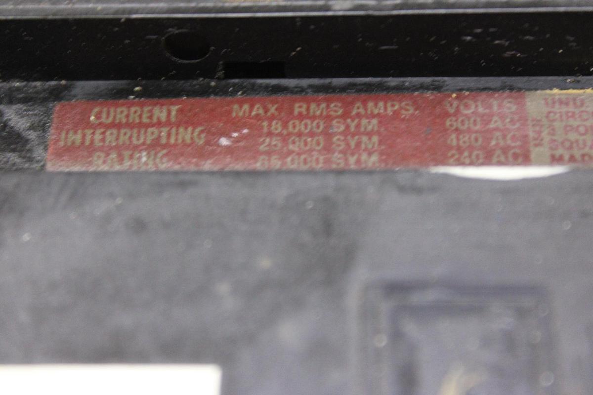 Used SQUARE D I-LINE CIRCUIT BREAKER FA34020 SERIES 2 20 AMP 480 VAC 3-POLE