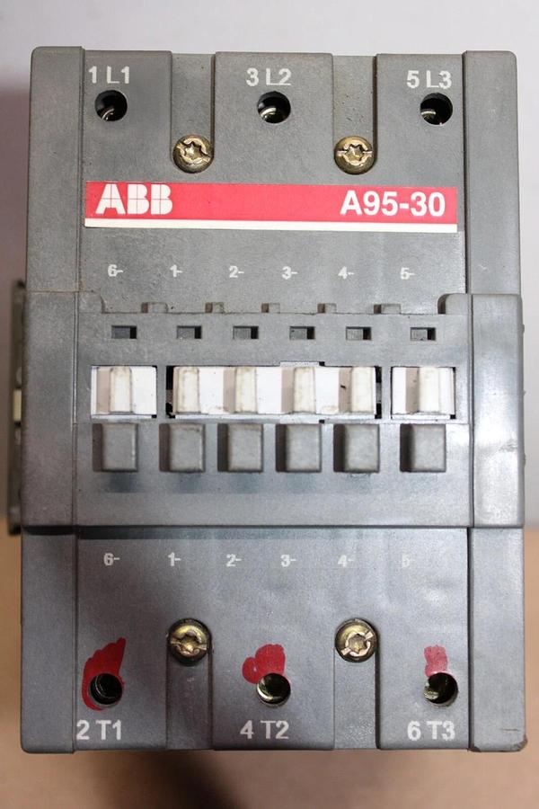 Used ABB CONTACTOR A95-30 125 AMP 600 VAC 75 HP 3-POLE COIL: 120 VOLT **WARRANTY**