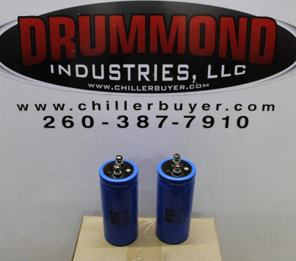 Used LOT OF 2 BC CAPACITORS 3186EF222T350APA2 2200uF 350VDC **WARRANTY INCLUDED**