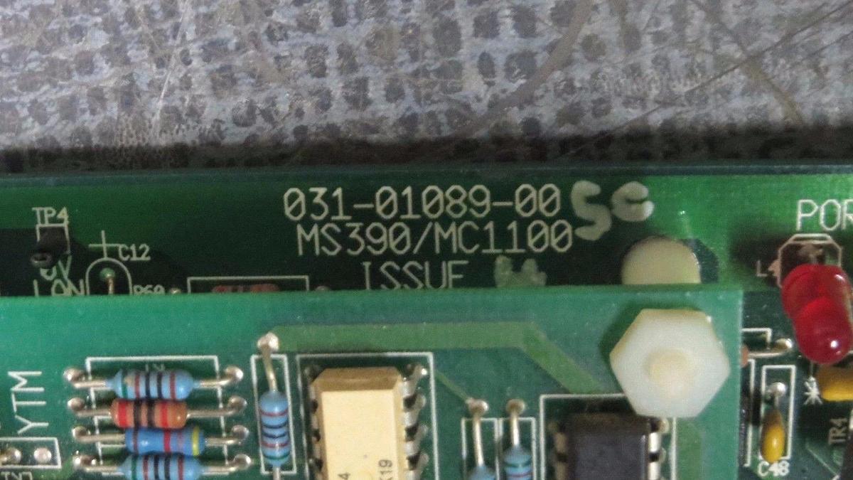 Used YORK CHILLER ADVANCED PROCESSOR CARD 031-01089-005C MS390/MC1100 ISSUE 4