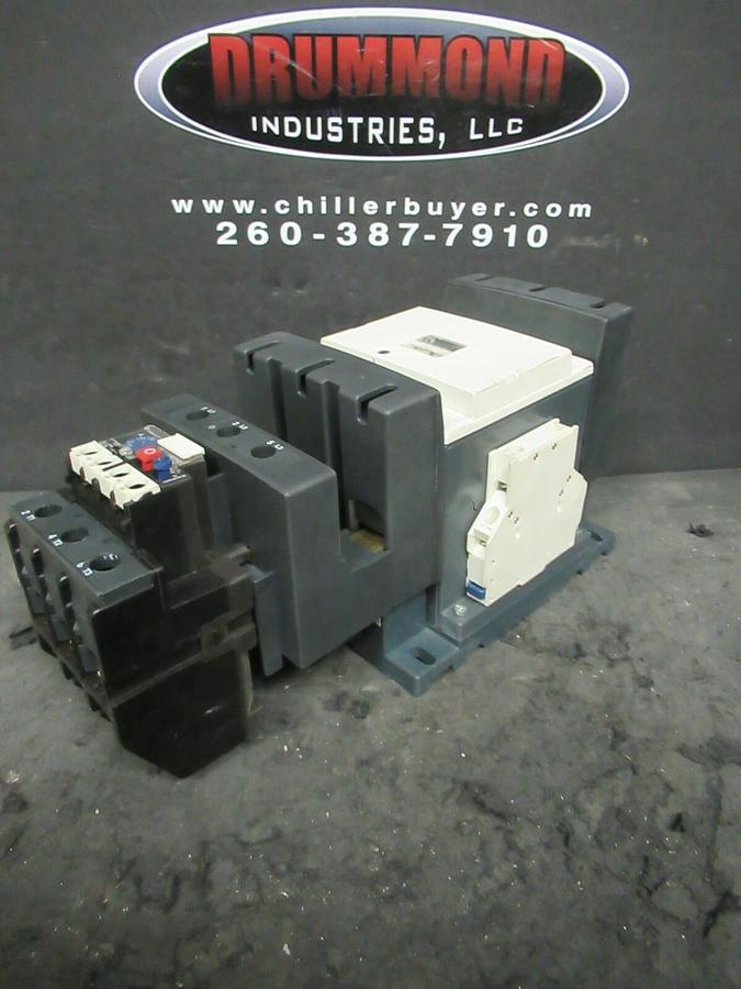 Used SCHNEIDER STARTER LC1D150 160 AMP 600 VOLT 3-POLE 125 HP 3-PHASE W/ LR2D43