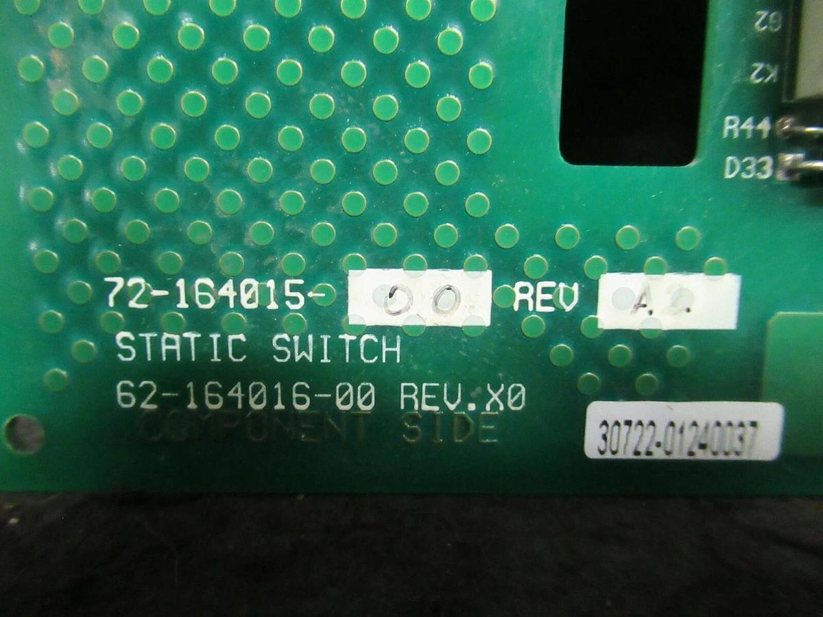Used MGE UPS SYSTEMS 72-164015-00 REV A2 STATIC SWITCH 62-164016-00 X0 CIRCUIT BOARD