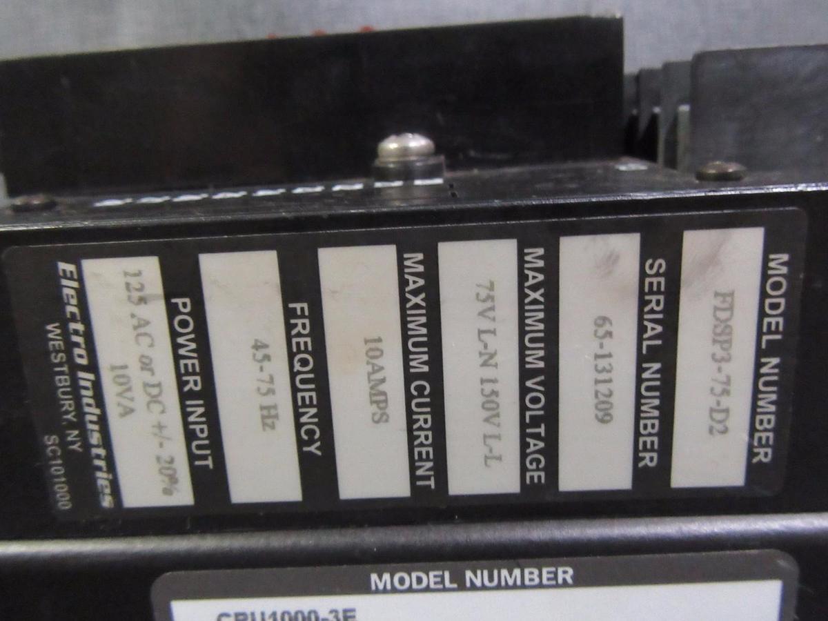 Used ELECTRO INDUSTRIES FUTURA + SERIES CPU1000 MULTIFUNCTION POWER 2000/5A