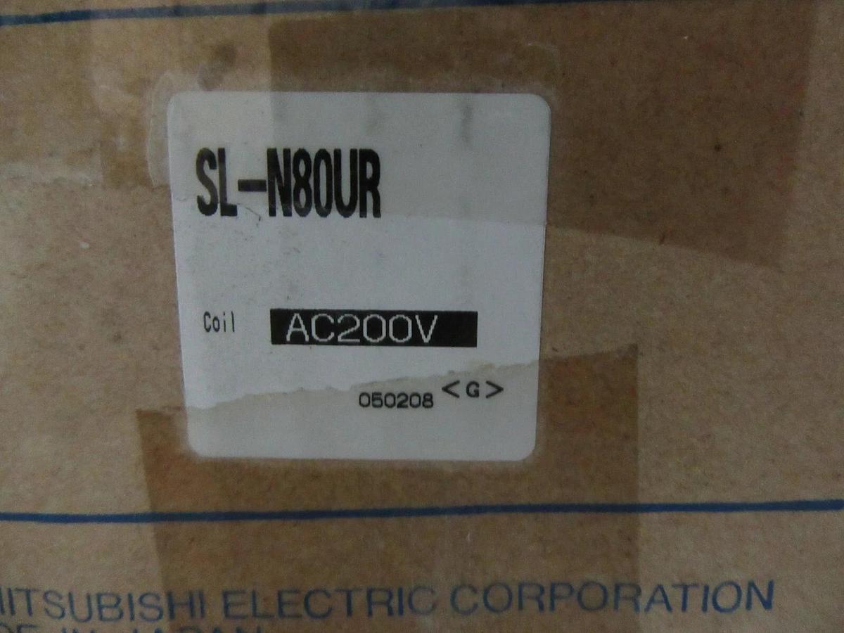 MITSUBISHI CONTACTOR SL-N8OUR 600 VAC 100 AMP 50 AMP 3-PHASE COIL: 240 VAC