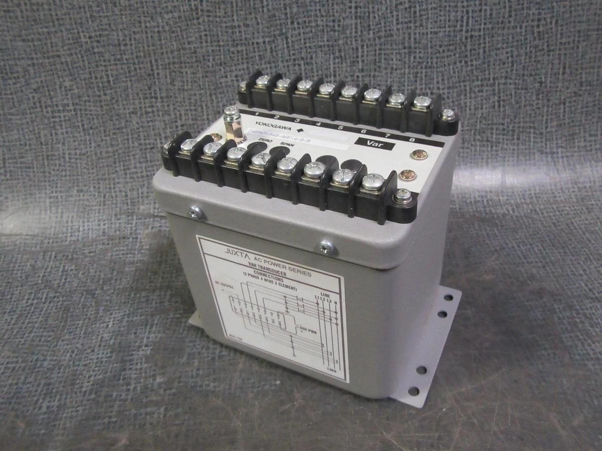 Used YOKOGAWA JUXTA VAR TRANSDUCER 120VAC / 5A 248965-540-AHF-4-0-M 3 ELEMENT