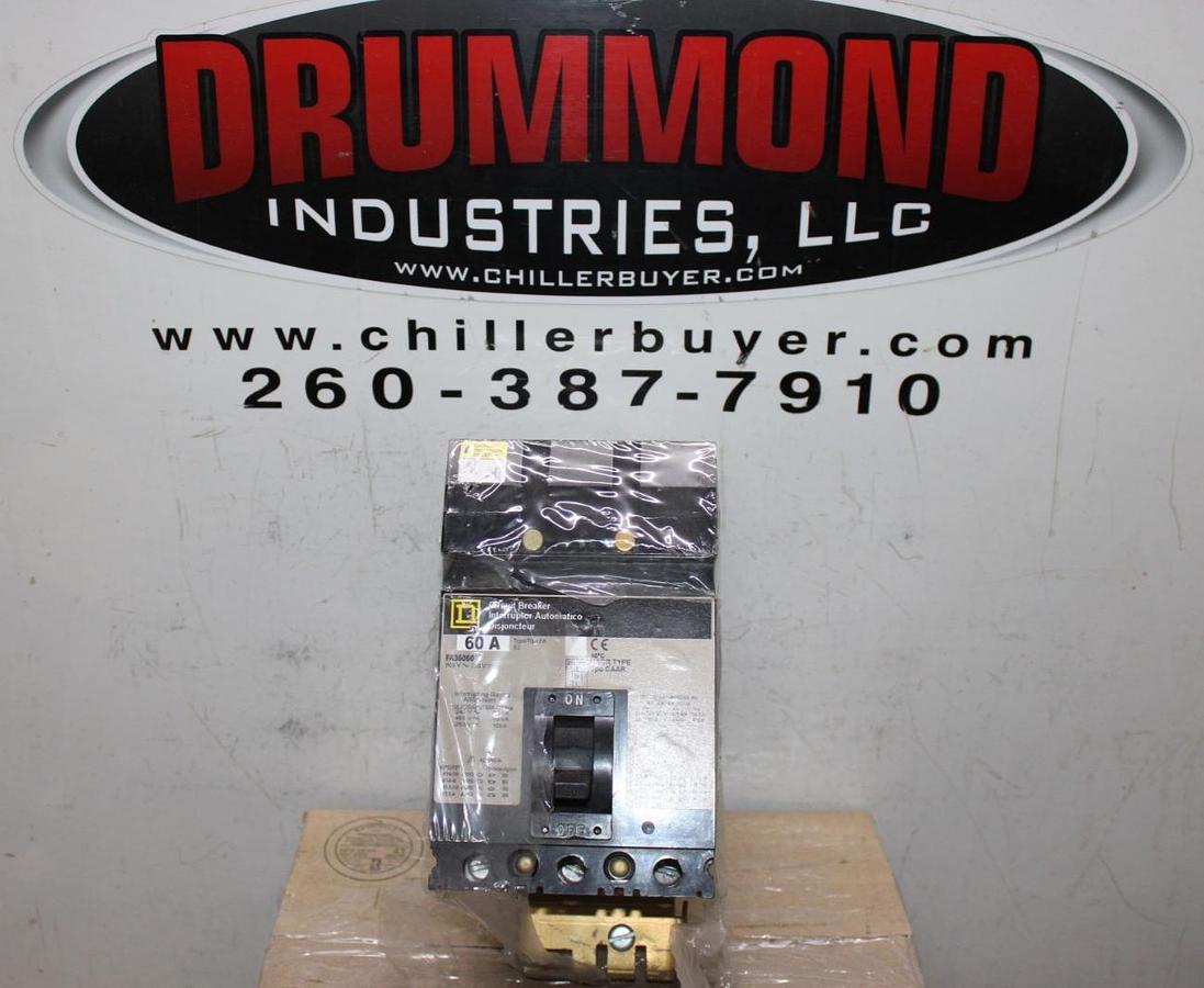 NEW SURPLUS SQUARE D I-LINE CIRCUIT BREAKER FA36060 60 AMP 600 VOLT 3-POLE