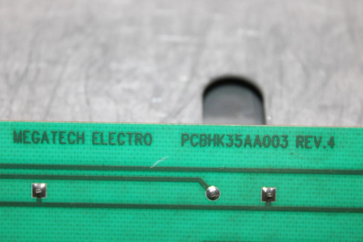 Used MEGATECH ELECTRO RELAY I/O CIRCUIT BOARD HK35AA003 PCBHK35AA0003 REV. 4