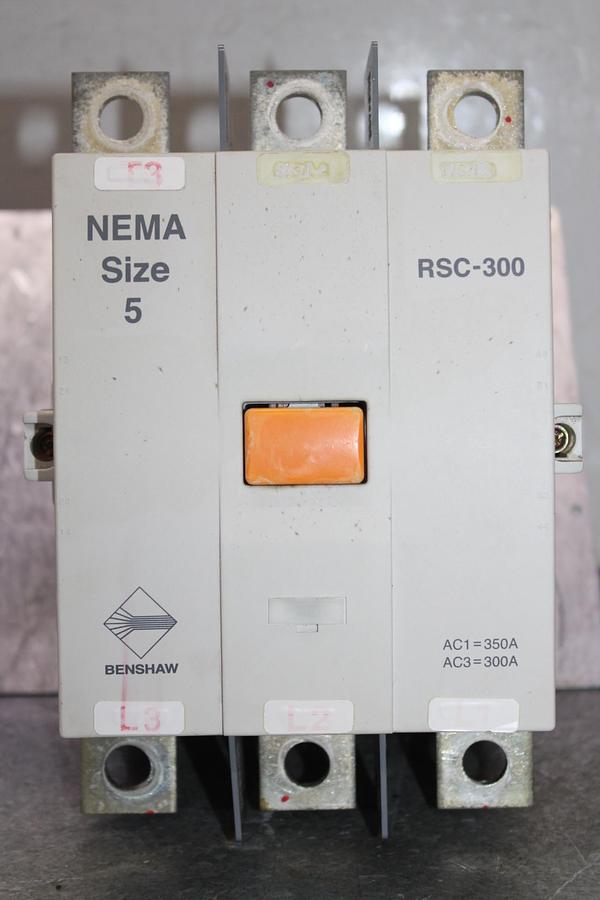 Used CUTLER HAMMER NEMA CONTACTOR C10CN3 SIZE 1 27 AMP 3-PHASE