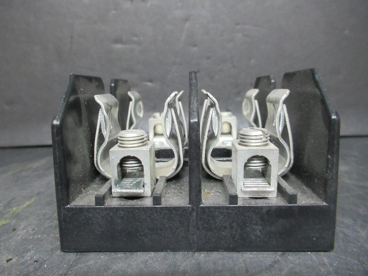 Used LITTELFUSE TWO POLE FUSE BLOCK LJ60060-2CR 600 VOLT 60 AMP CLASS J **WARARANTY**