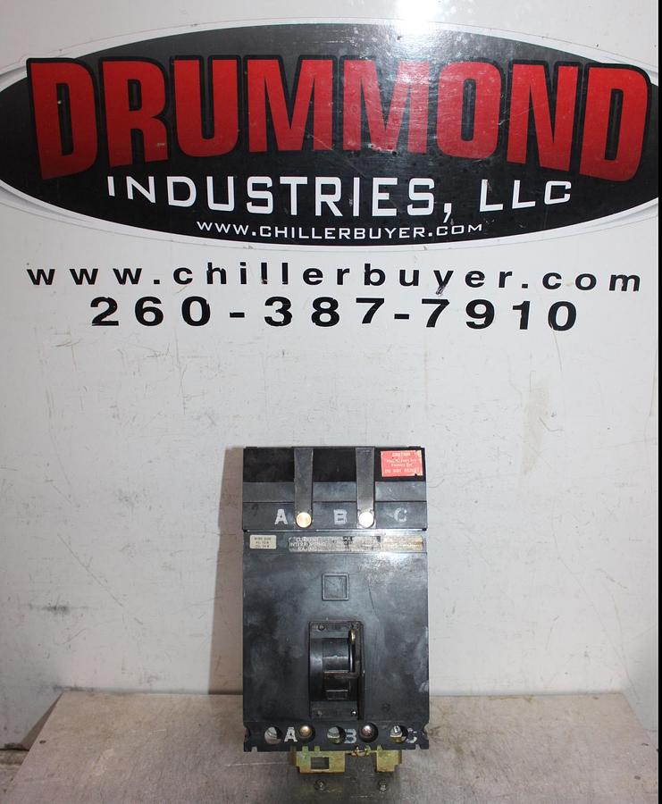 Used SQUARE D I-LINE CIRCUIT BREAKER FH36020 20 AMP 600 VAC 3-POLE