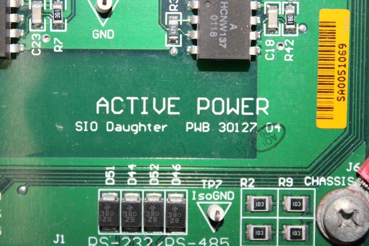Used ACTIVE POWER SYSTEM I/O & DAUGHTER BOARD 30115-03 REV. E 30114 30127-04 30126-E