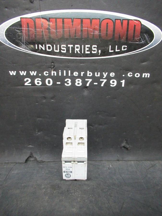 Used ALLEN BRADLEY BREAKER 1492-CB2 SER. B G-150 15 AMP 480 VAC **WARRANTY INCLUDED**