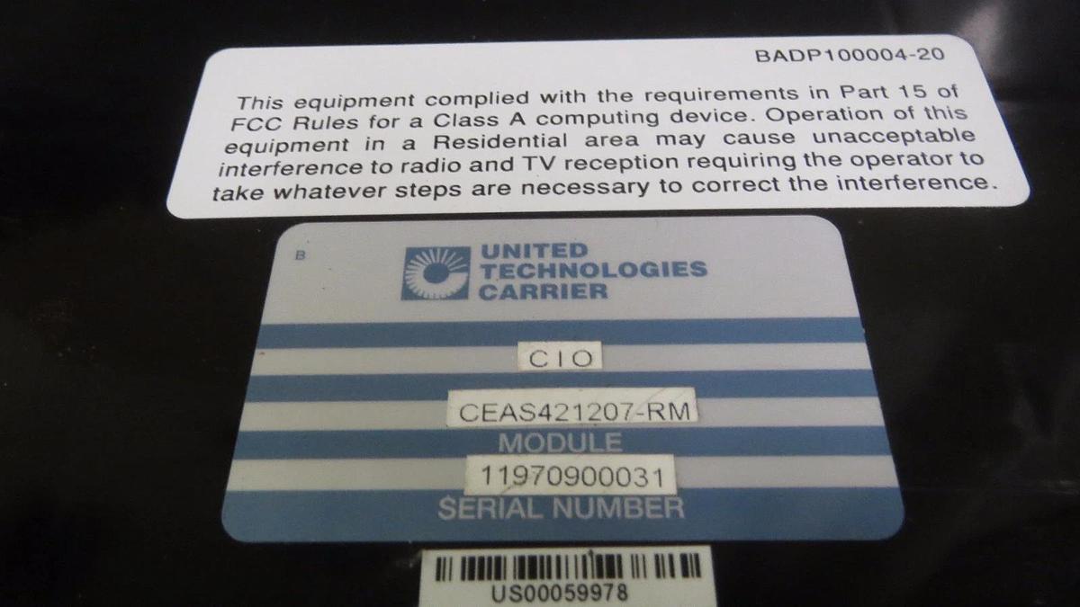 Used CARRIER / UNITED TECHNOLOGIES MODULE CEFA121479-03 // CEAS421207-RM