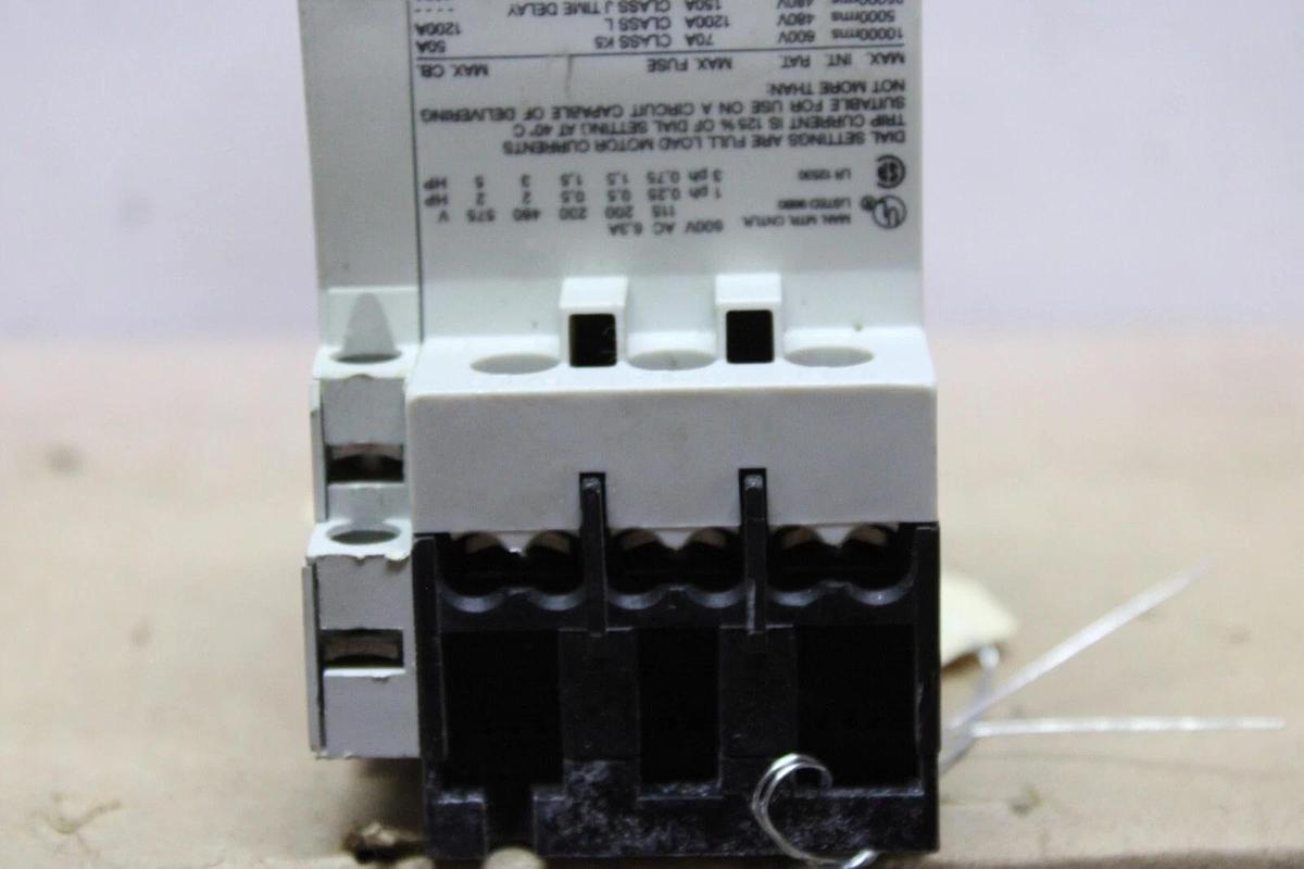 Used CUTLER HAMMER EATON MANUAL MOTOR STARTER A302JN 4-6.3 AMP 600 VAC 5 HP 3-PHASE
