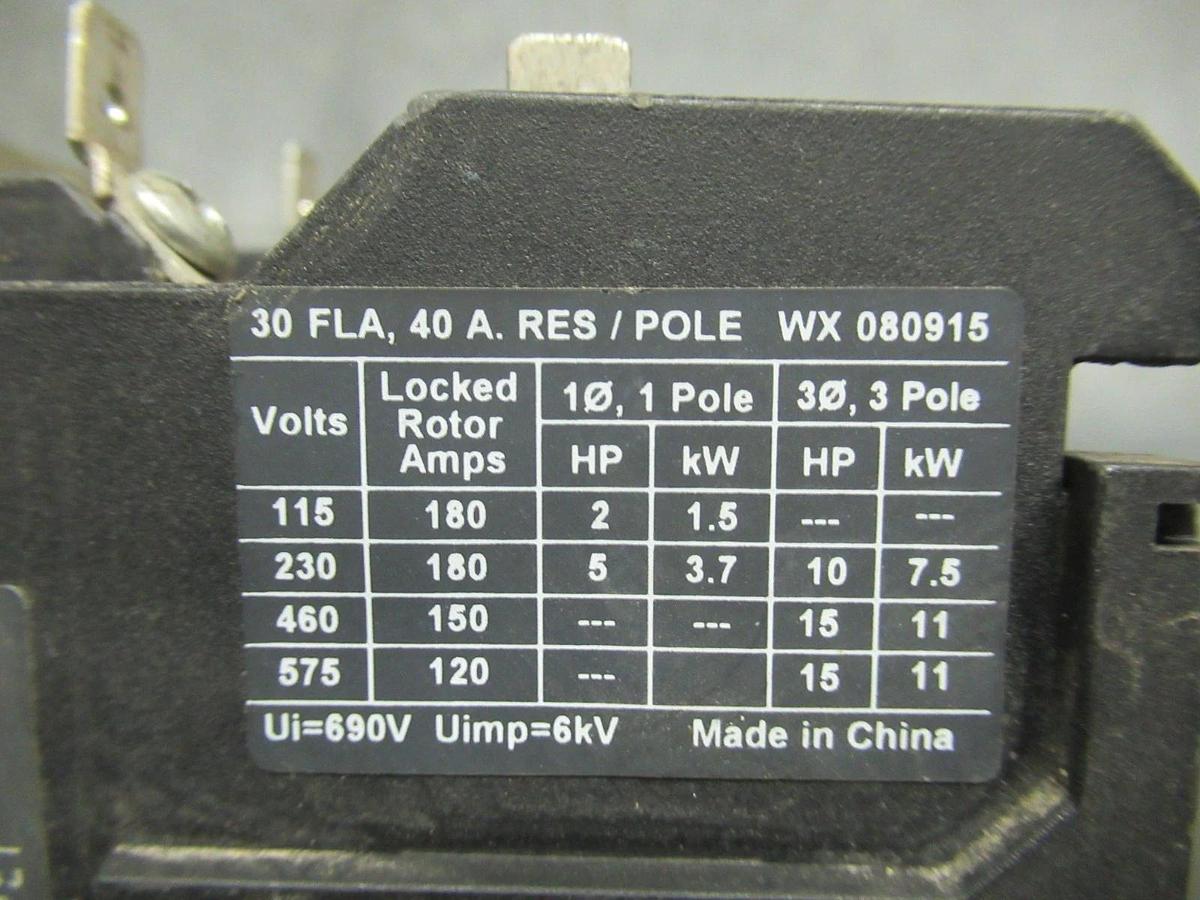 Used COPELAND CONTACTOR 012-3030-00 15HP 30A 40A/RES **WARRANTY INCLUDED**